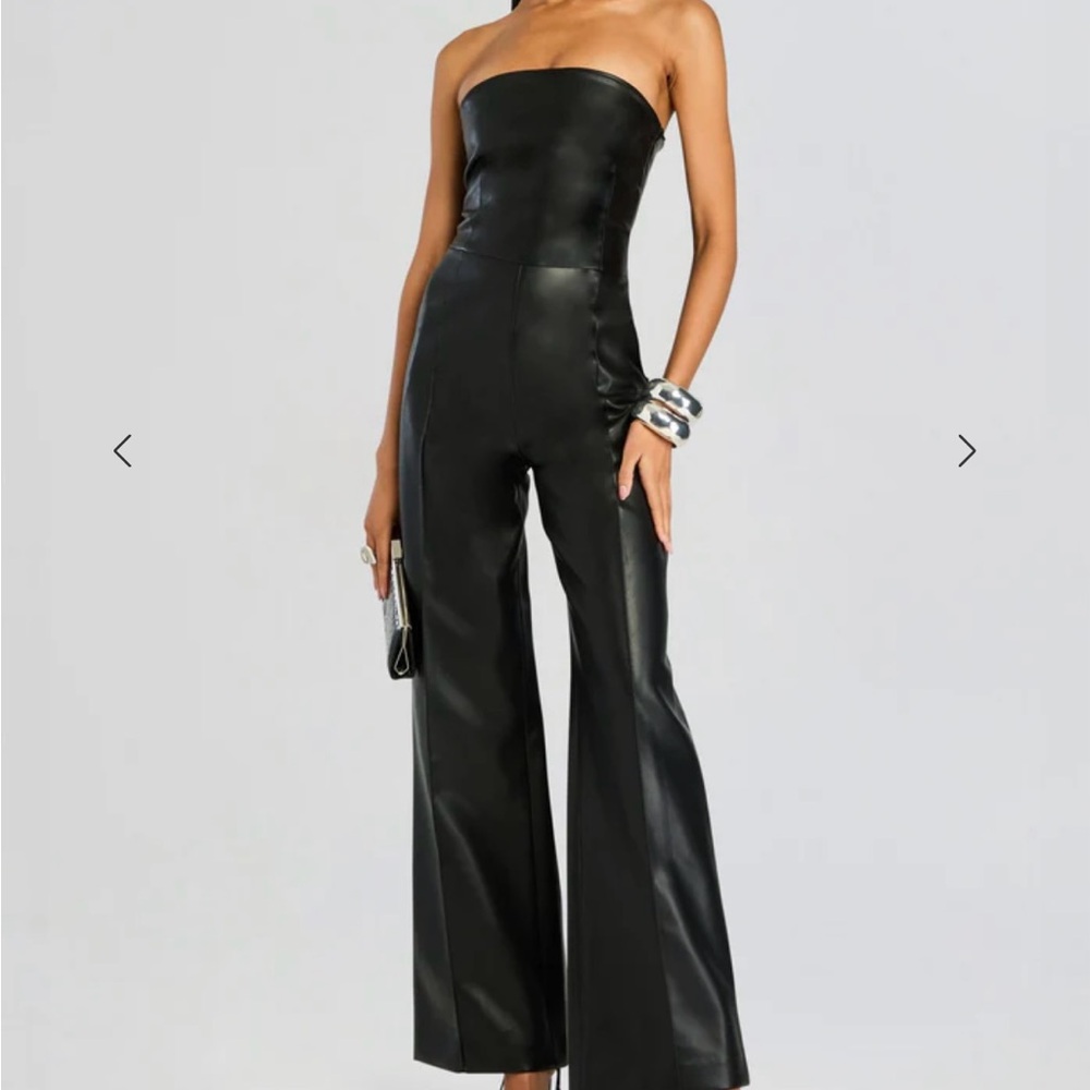 Seroya Elegant Black Strapless Jumpsuit XS